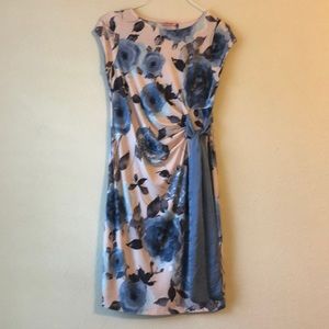 Pink and blue floral Maternity dress